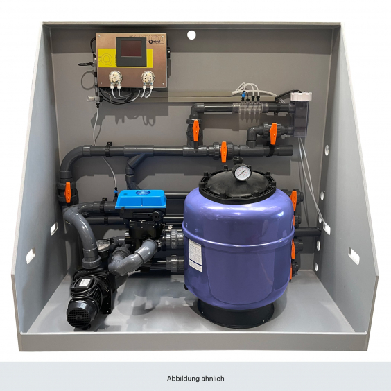 iQmfort Base Komplettset mit Aquastar Easy II für Skimmerbecken - Salt-Complete